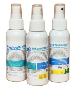 Hydro-E Portable Sanitiser 100ml HOCL Travel Spray