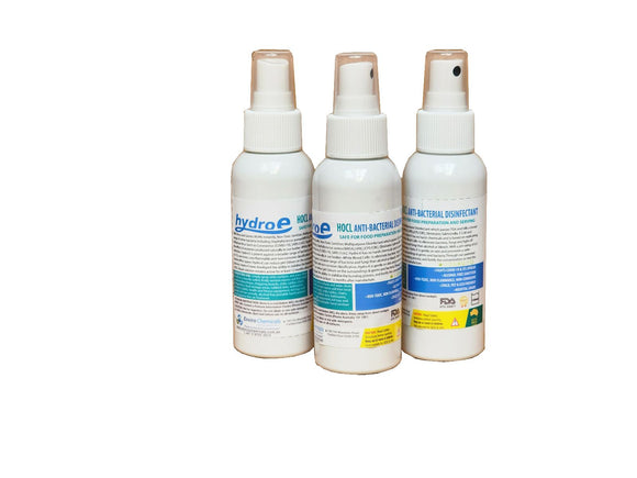 Hydro-E  Portable Sanitiser 100ml HOCL Travel Spray - (12 pack) handy purse size